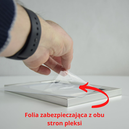 Poster Abstraktion_2 21X29,7 cm + Rahmen aus grauem Stein