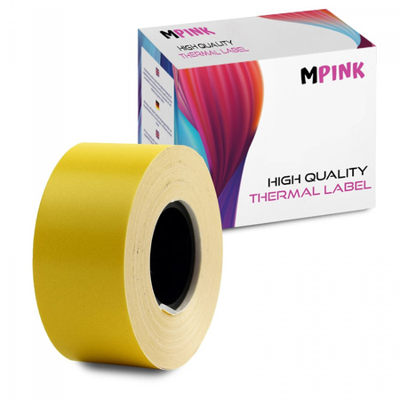 Thermoetikettenpapierband MP-RL-15*4M-BY Hellgelb