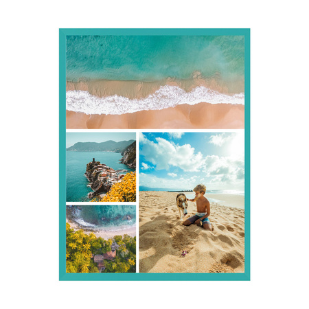 Ihr Foto als Poster + türkisfarbener Meeresrahmen 30x40 cm